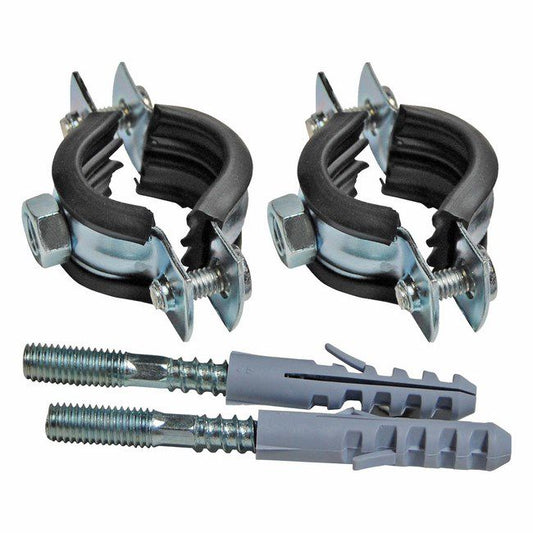 Metalfæste med indsats komplet 3/8" 2 stk.