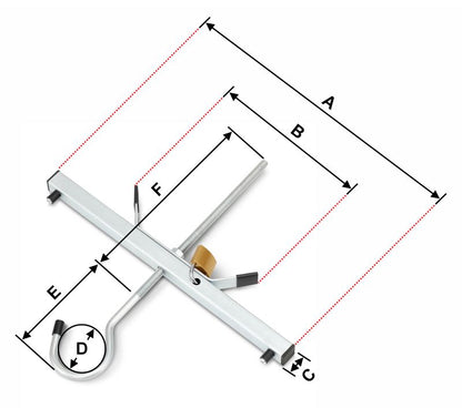 Universal stigeholder til tagbøjle HIGHER, 1 stk.