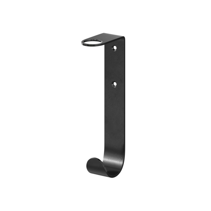 Holder til sæbedispenser Elland sort stål 203 mm