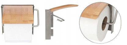 Toiletpapirholder med Hylde 18x7x8 cm Beige | 390227