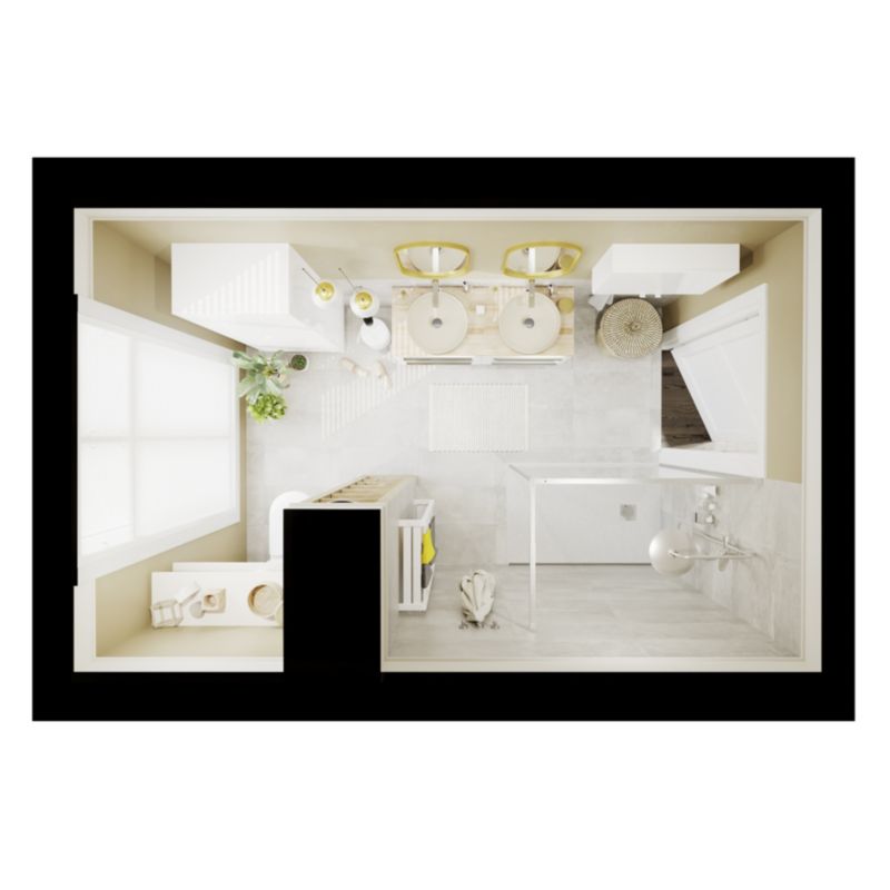 GoodHome Cavalla guldfarvet papirholder