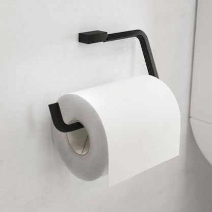 Toiletpapirholder Elland Sort Stål 17 cm