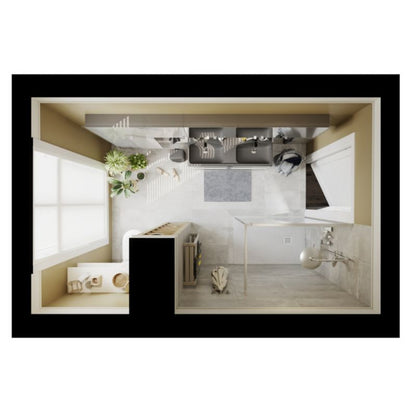 GoodHome Koros papirholder i krom