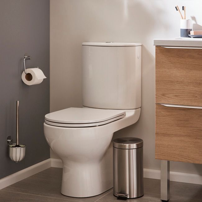 GoodHome Koros papirholder i sølv
