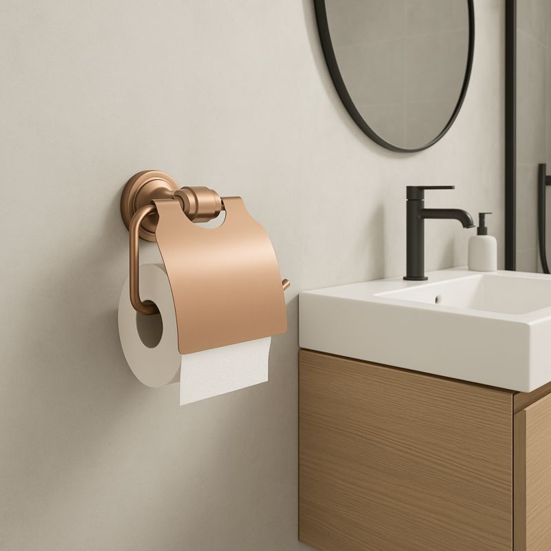 Toiletpapirholder 16101 Aristo Børstet Kobber 11,5x12 cm