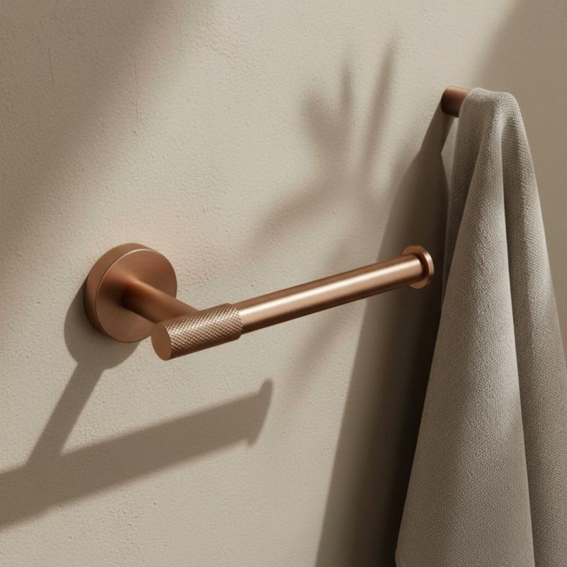Toiletpapirholder 17x8x5 cm Børstet Kobber Metal