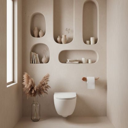 Toiletpapirholder Tomi 20x6x3 cm Børstet Kobber | 5809 TOMI