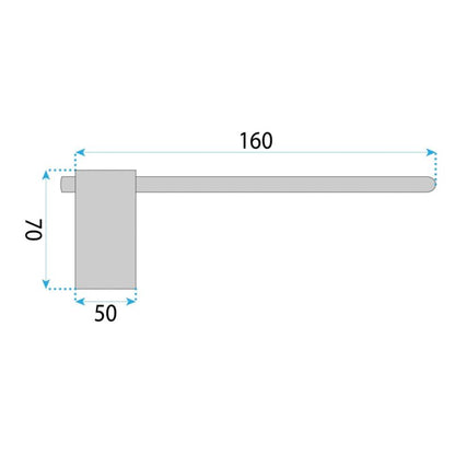 Toiletpapirholder Tomi 20x6x3 cm Børstet Kobber | 5809 TOMI