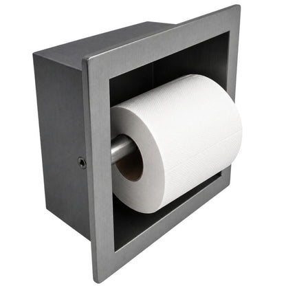 Toiletrulleholder til Indbygning Børstet Gun Gray Stål 184 cm