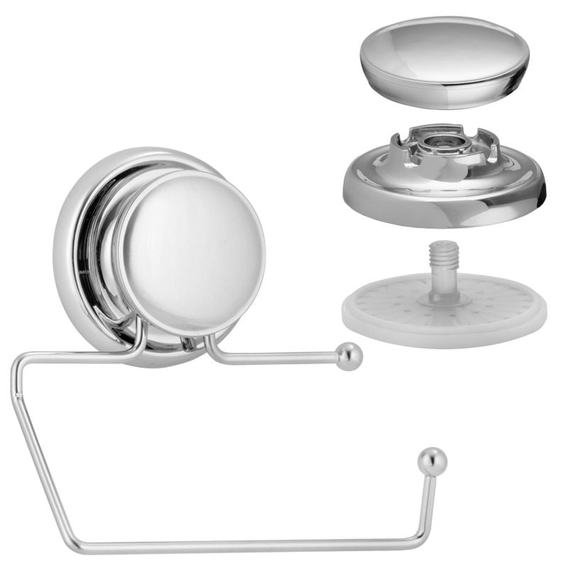 Toiletpapirholder med sugekop GAVI 13x7,5x15 cm Krom CH.GAVI-UP