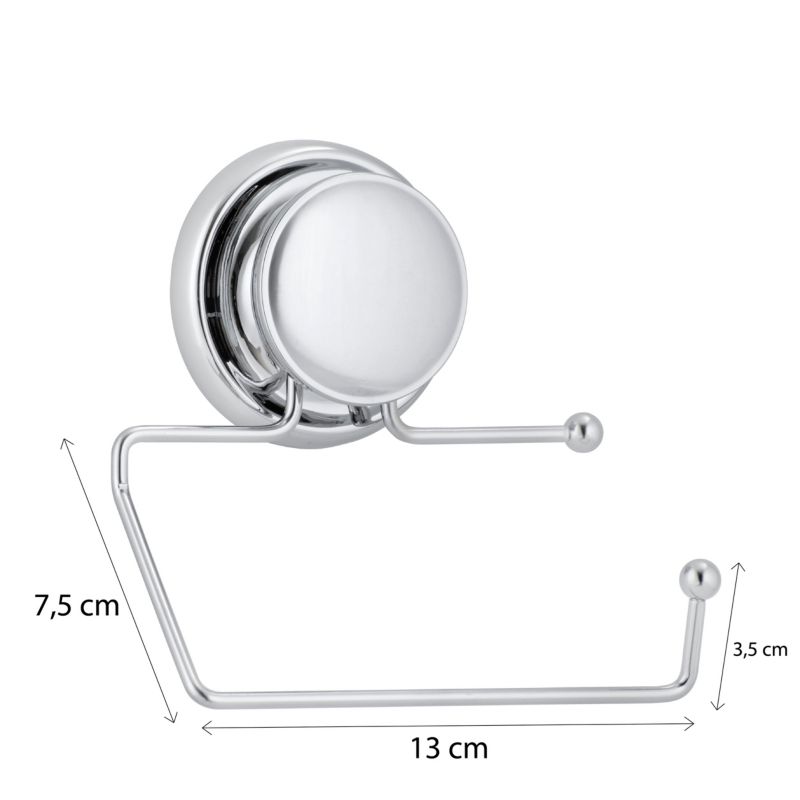 Toiletpapirholder med sugekop GAVI 13x7,5x15 cm Krom CH.GAVI-UP