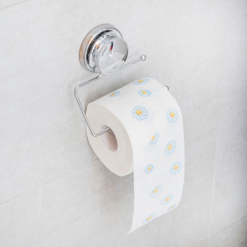 Toiletpapirholder med sugekop GAVI 13x7,5x15 cm Krom CH.GAVI-UP