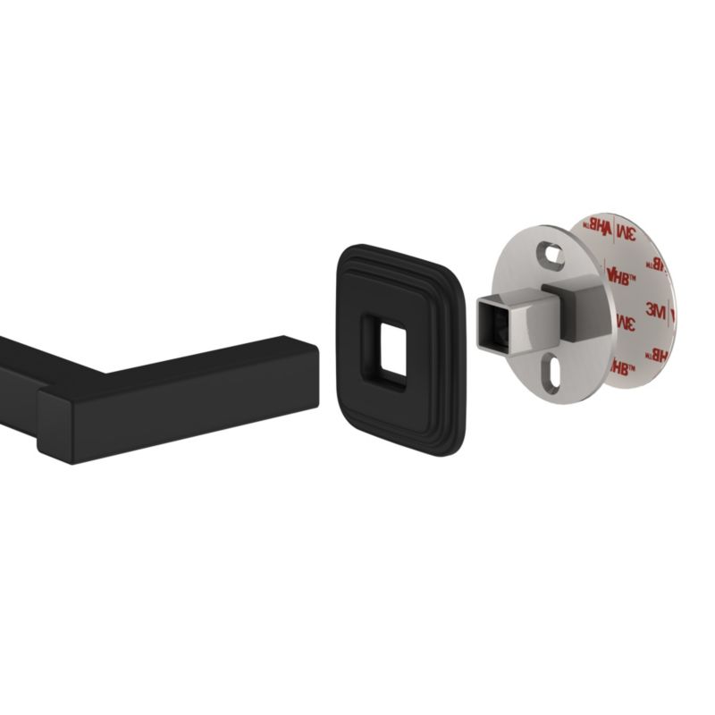 Toiletrulleholder Teesta 16,6 cm Sort Rustfrit Stål