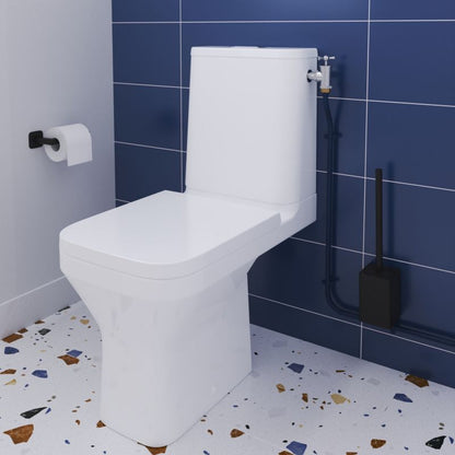 Toiletrulleholder Teesta 16,6 cm Sort Rustfrit Stål