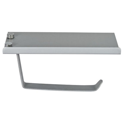 Toiletpapirholder med hylde 176x85x87 mm Sølv | 5905923652785