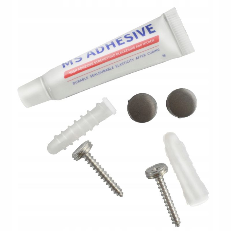 Toiletpapirholder med hylde 176x85x87 mm Sølv | 5905923652785