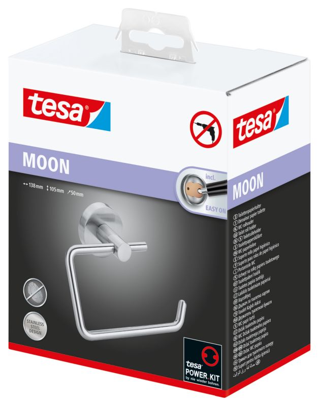Tesa Moon toiletrulleholder med selvklæbende montering