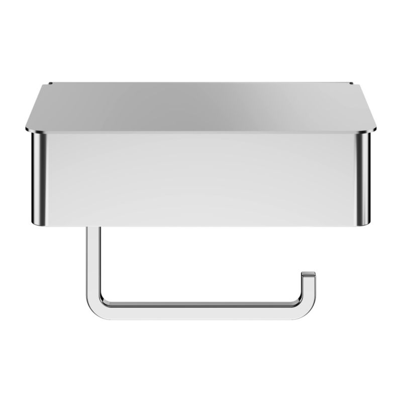 Toiletrulleholder med Hylde og Opbevaring Cavally Krom