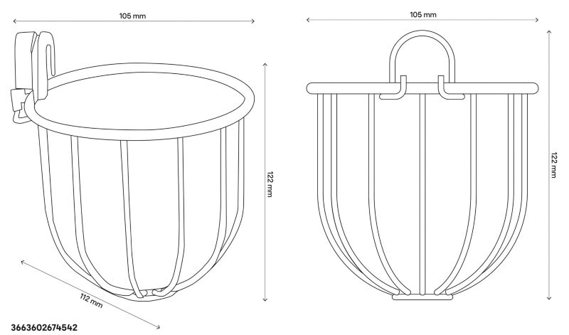 GoodHome Koros krom toiletbørsteholder