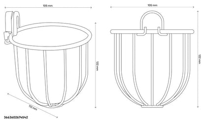 GoodHome Koros krom toiletbørsteholder