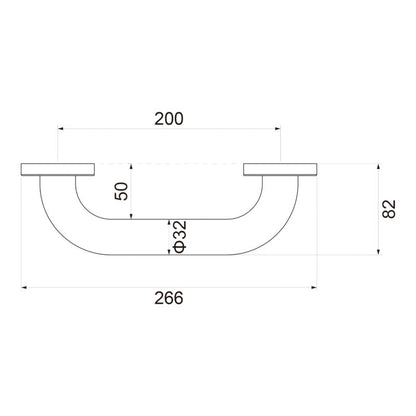 Badegreb Glomma 20 cm Krom