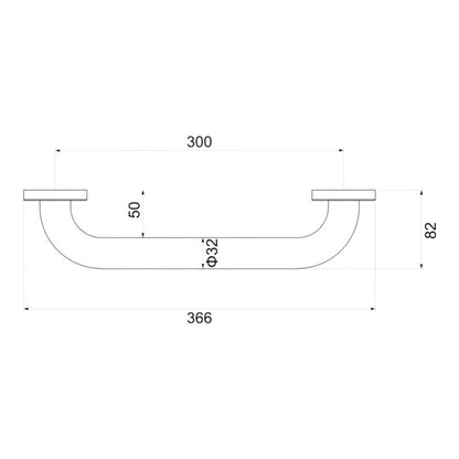 Badegreb Glomma 30 cm Hvid