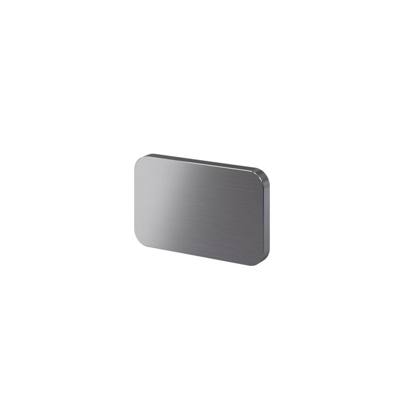 GoodHome Atomia fladt greb 3,7 cm grå 2 stk.