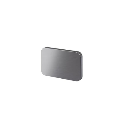 GoodHome Atomia fladt greb 3,7 cm grå 2 stk.