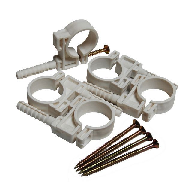 Plastikrørholder 5 stk. 18 mm PP
