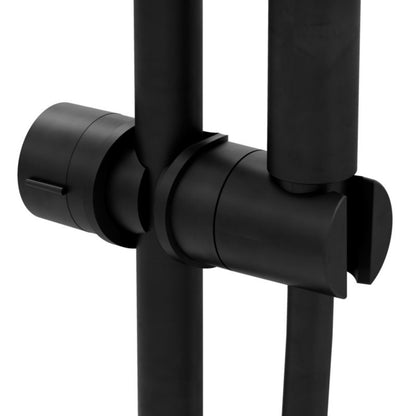 GoodHome bruseholder til skinne, Ø 18-25 mm, mat-sort