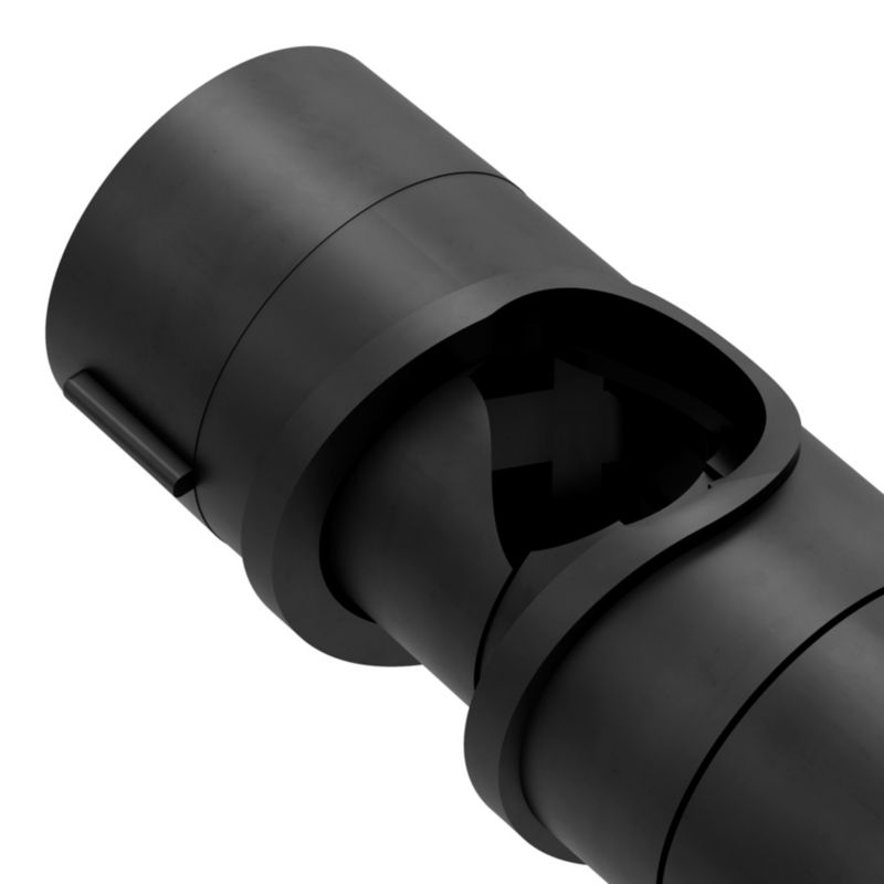 Bruseholder til Stang 18-25 mm Sort ABS 40x122x40 mm