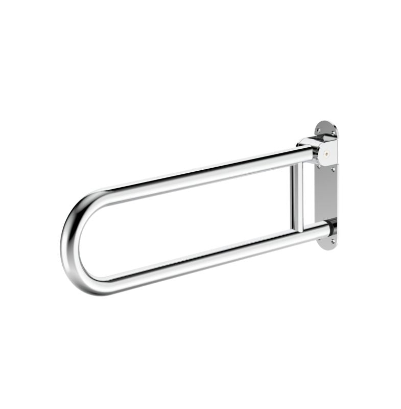 Sammenklappeligt Badeværelsesgreb U-Form Rustfrit Stål Krom 61,8 cm