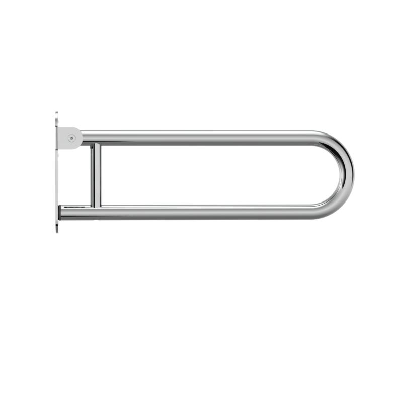 Sammenklappeligt Badeværelsesgreb U-Form Rustfrit Stål Krom 61,8 cm