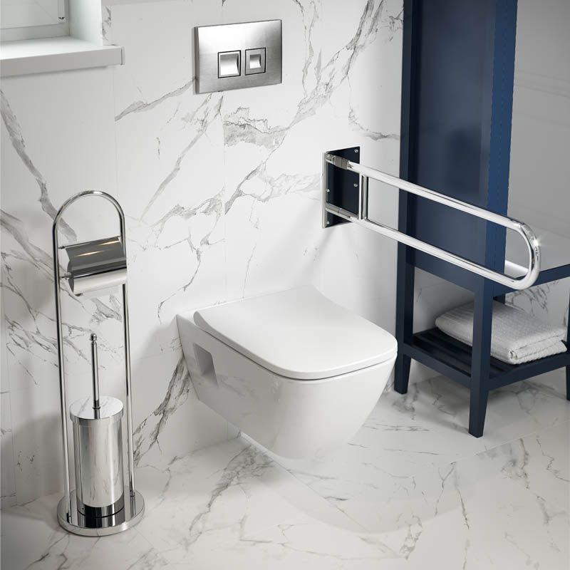 Uchylny Drążek Asekuracyjny 700 mm Chrom
