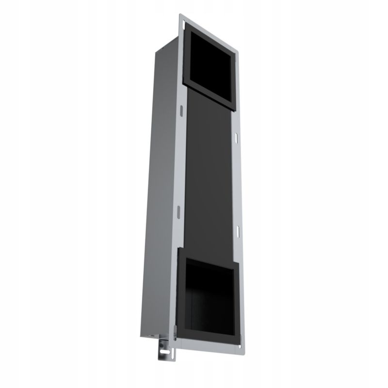 Indbygget Toiletpapirholder ARE 2-i-1 74x19,5x12,1 cm Sort