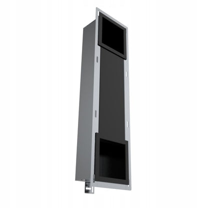 Indbygget Toiletpapirholder ARE 2-i-1 74x19,5x12,1 cm Sort