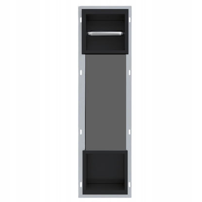 Indbygget Toiletpapirholder ARE 2-i-1 74x19,5x12,1 cm Sort