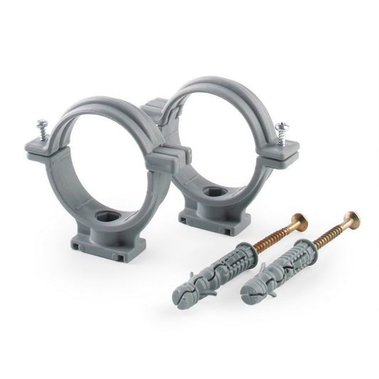 Holder med rawplugs 75 mm grå