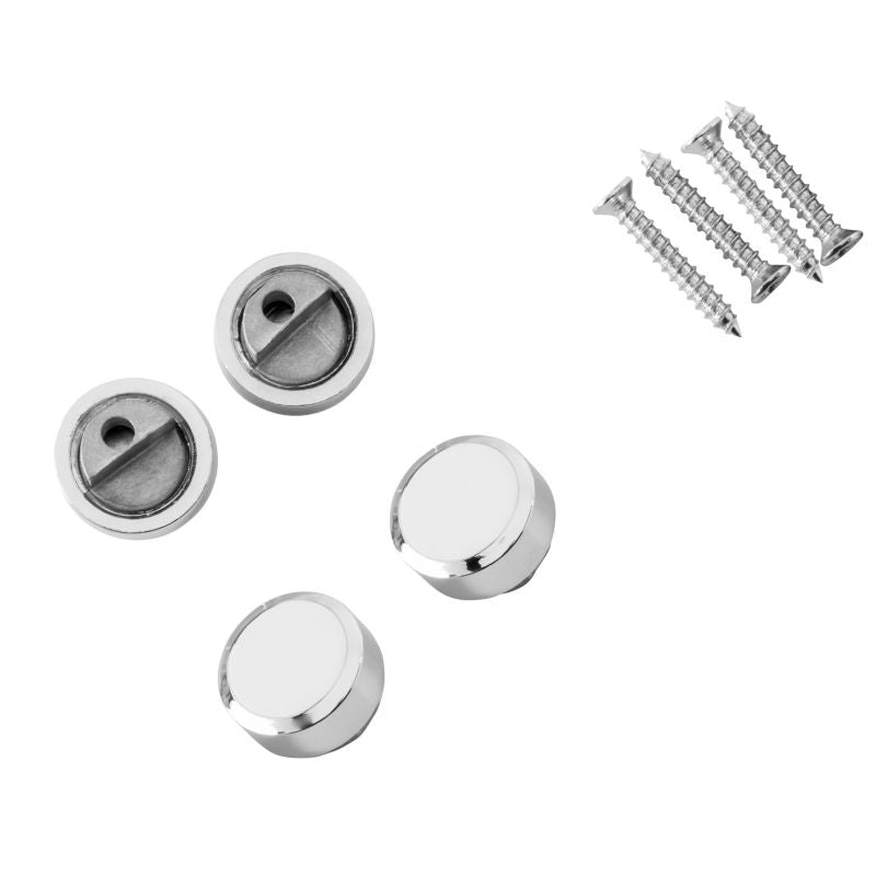 Spejlbeslag Rund 20 mm Grå 4 stk.