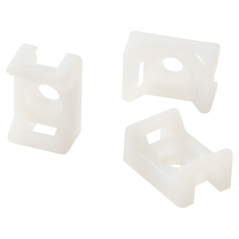 Diall kabelholdere type STM 4,8 mm hvide 25 stk