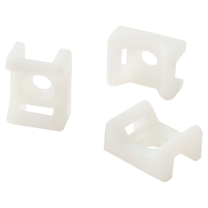 Diall kabelholdere type STM 9 mm hvide, 25 stk