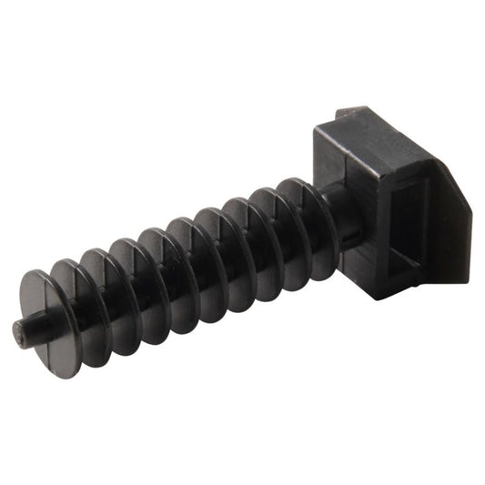 Skrueløse kabelholdere Diall 9 mm sorte 25 stk