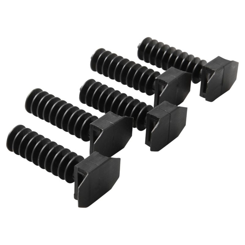 Skrueløse kabelholdere Diall 9 mm sorte 25 stk