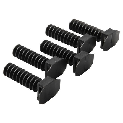 Skrueløse kabelholdere Diall 9 mm sorte 25 stk