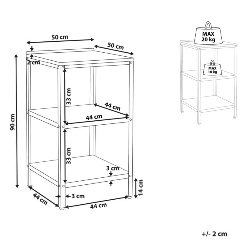 Udekøkken Modul Vilama 50x50x90 cm Grøn