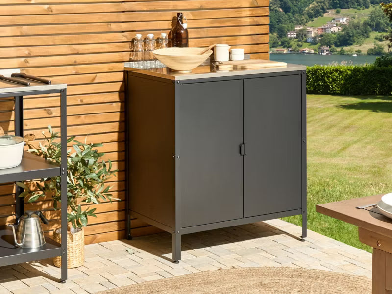 Udekøkken Modul Vilama 80x50x90 cm Sort Stål