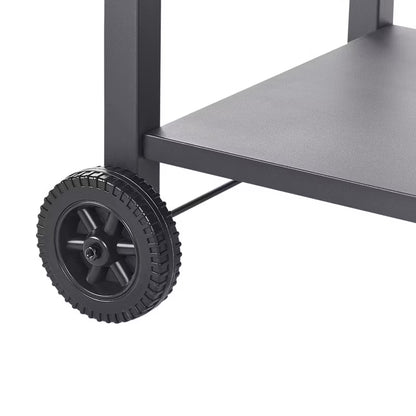 Udekøkken Rullevogn Staletti 115x60 cm Sort Stål
