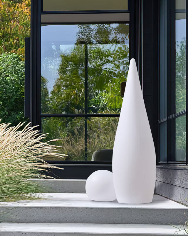 Udendørs Gulvlampe LED 81 cm Hvid IP54 med Fjernbetjening