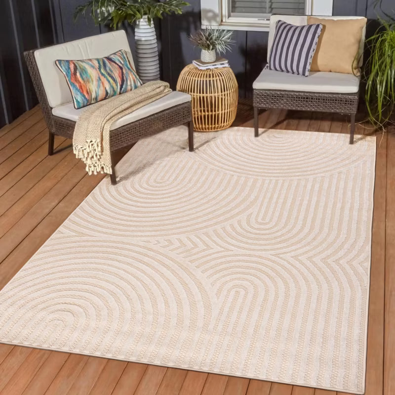 Udendørs Gulvtæppe 200x200 cm Beige