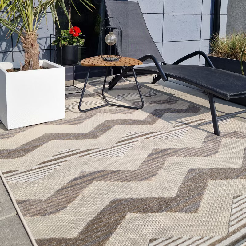 Udendørs Gulvtæppe Aventura 160x230 cm Beige